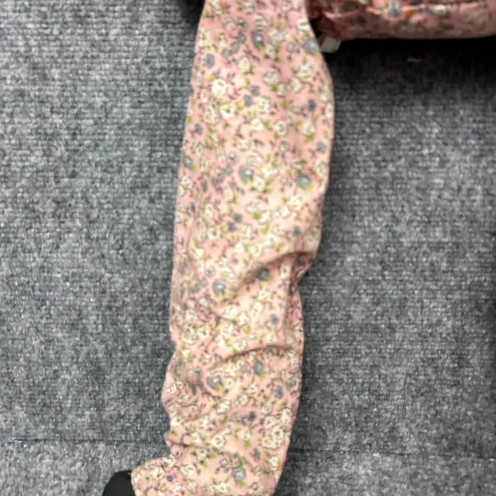 Vintage Handmade Long Legged Cloth Clown Doll Pink Floral Print 32 Inch Plush